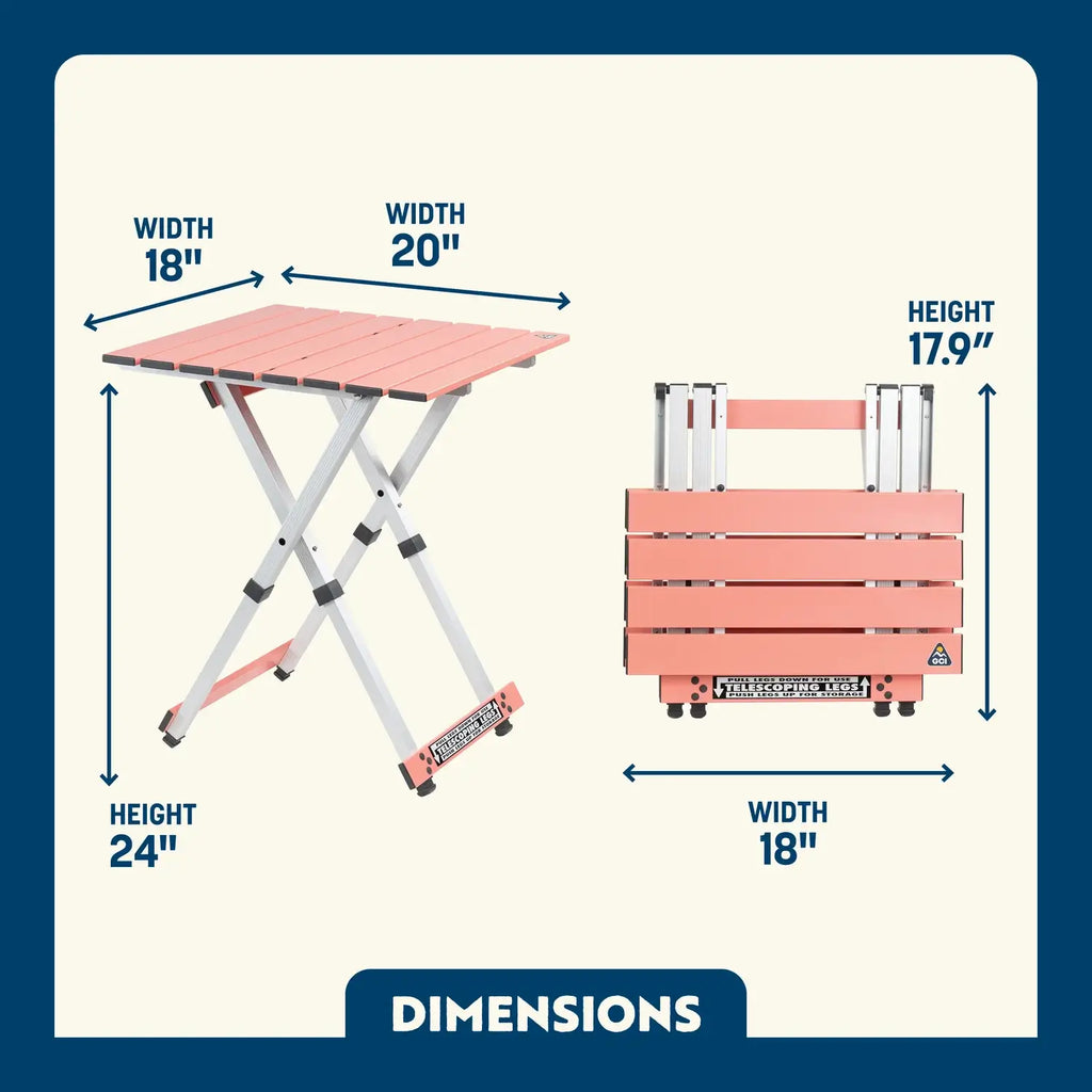 Heavy-Duty Grilling Compact Camp Table 20 - Choice 513 - Master Outdoor Kitchen Station for Tailgating & BBQ Detail