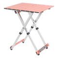 Heavy-Duty Grilling Compact Camp Table 20 - Choice 513 - Master Outdoor Kitchen Station for Tailgating & BBQ - Coral