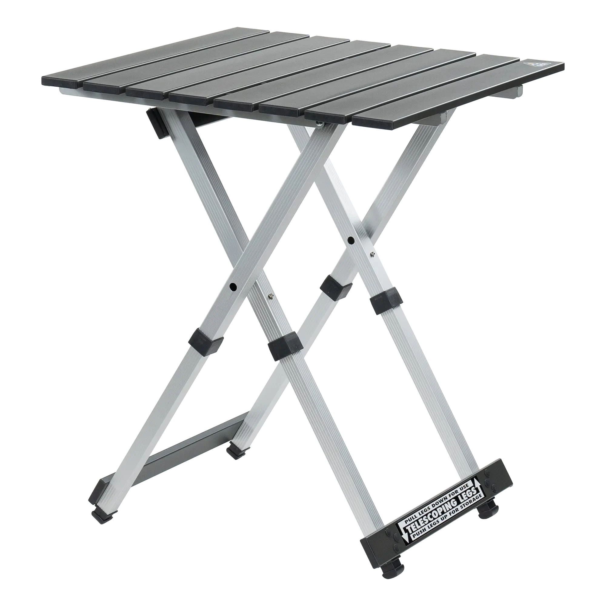 Heavy-Duty Grilling Compact Camp Table 20 - Choice 513 - Master Outdoor Kitchen Station for Tailgating & BBQ - Black Chrome