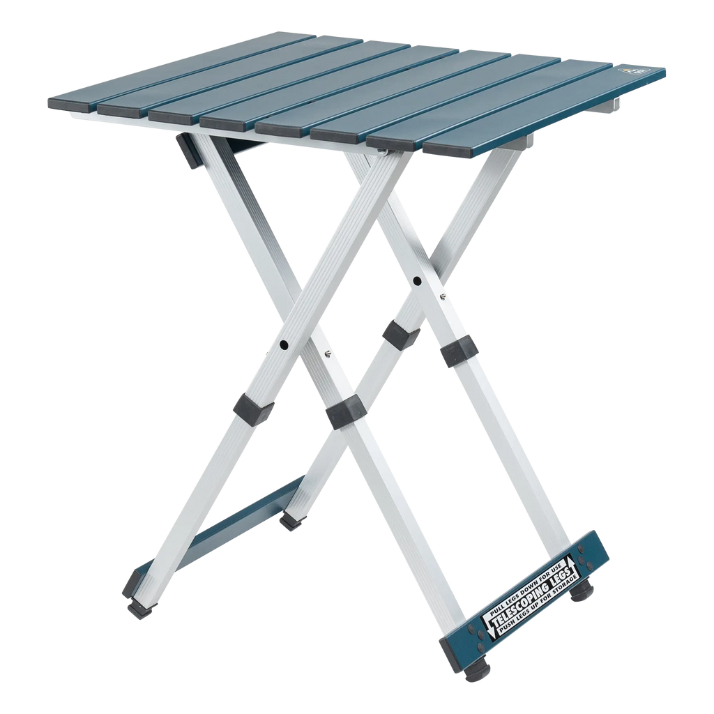 Heavy-Duty Grilling Compact Camp Table 20 - Choice 513 - Master Outdoor Kitchen Station for Tailgating & BBQ - Teal
