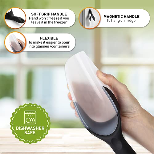 Eco-Friendly Spring Chef Magnetic Ice Scoop for Freezer - BPA-Free Flexi-Plastic