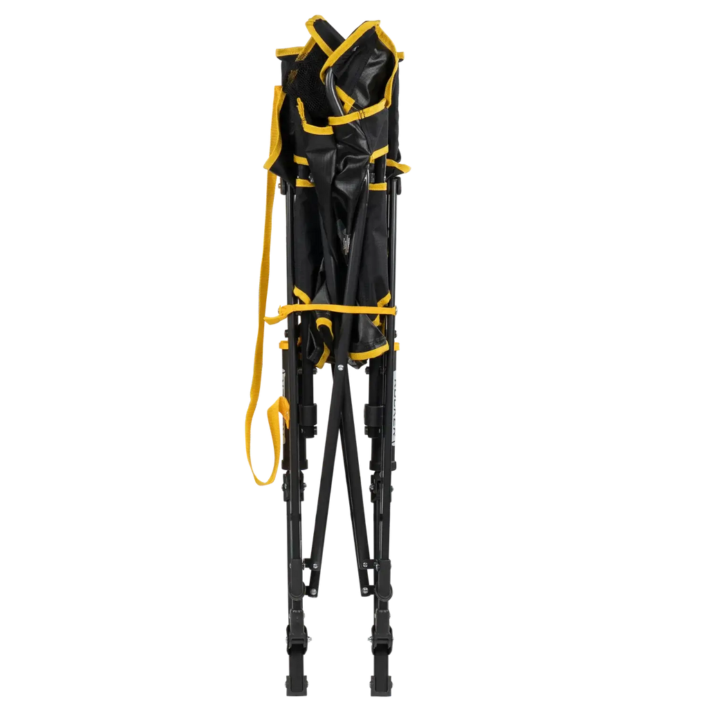 Patented Spring-Action College Comfort Pro Rocker - Iowa Hawkeyes - Choice 249 - Heavy-Duty Kickback Rocker with Beverage Holder Detail